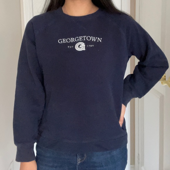 Georgetown Embroidered Crewneck - Picture 3 of 4